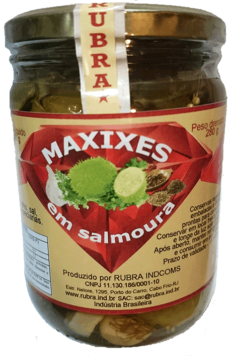 maxixes em salmoura - conservas de legumes rubra indcoms