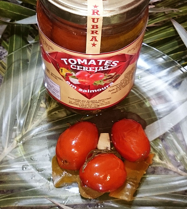 tomates cerejas em salmoura - conservas de legumes rubra indcoms